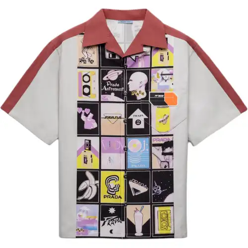 PRADA x Crypted NFT Shirt Unisex Chalk White