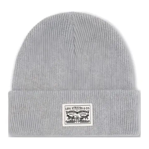 Levi's Cotton Beanies Unisex Gray