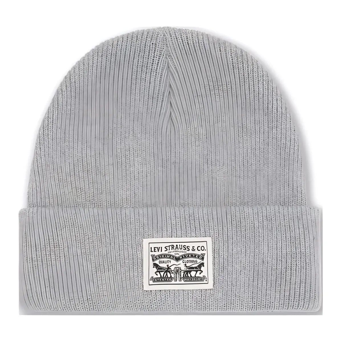 Levi's Cotton Beanies Unisex Gray