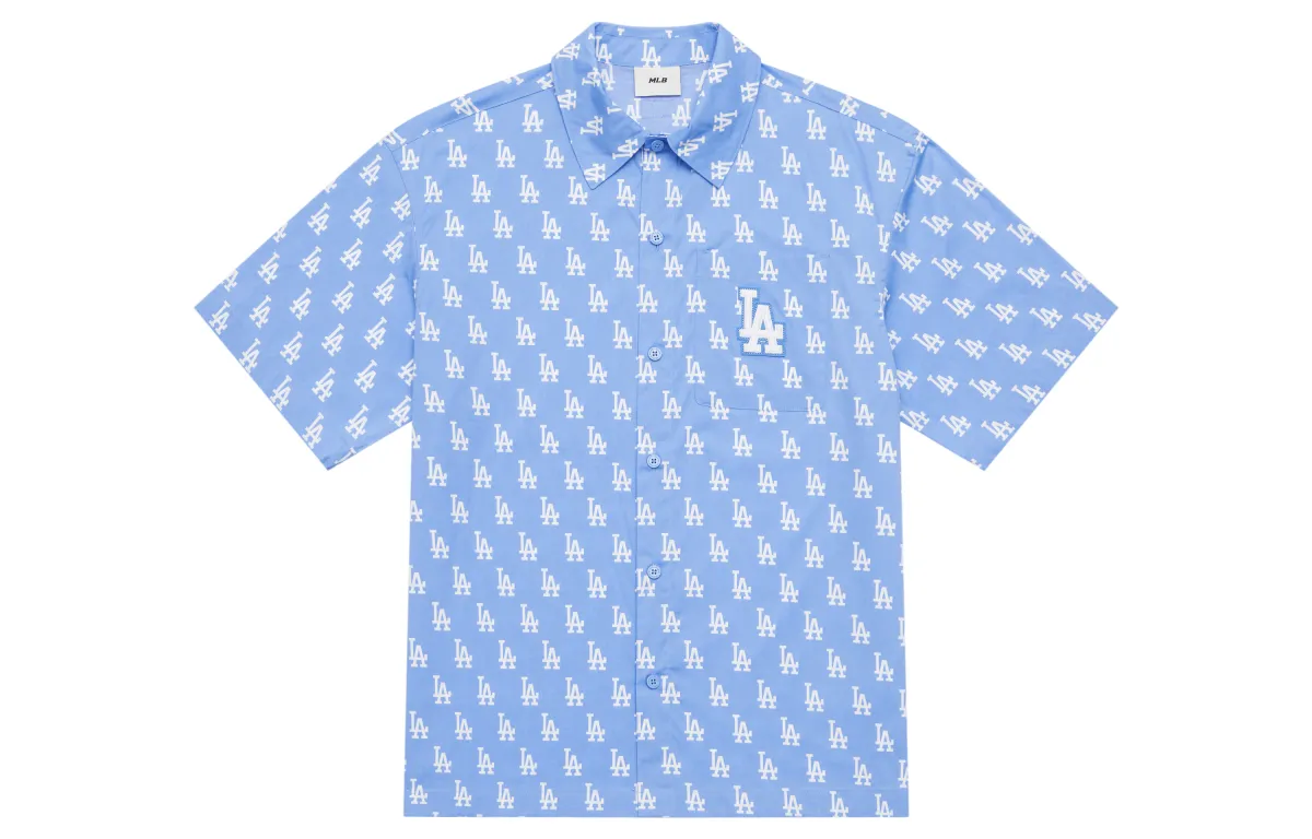 MLB MONOGRAM SS24 Shirt Unisex Light Sky Blue