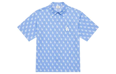 MLB MONOGRAM SS24 Shirt Unisex Light Sky Blue