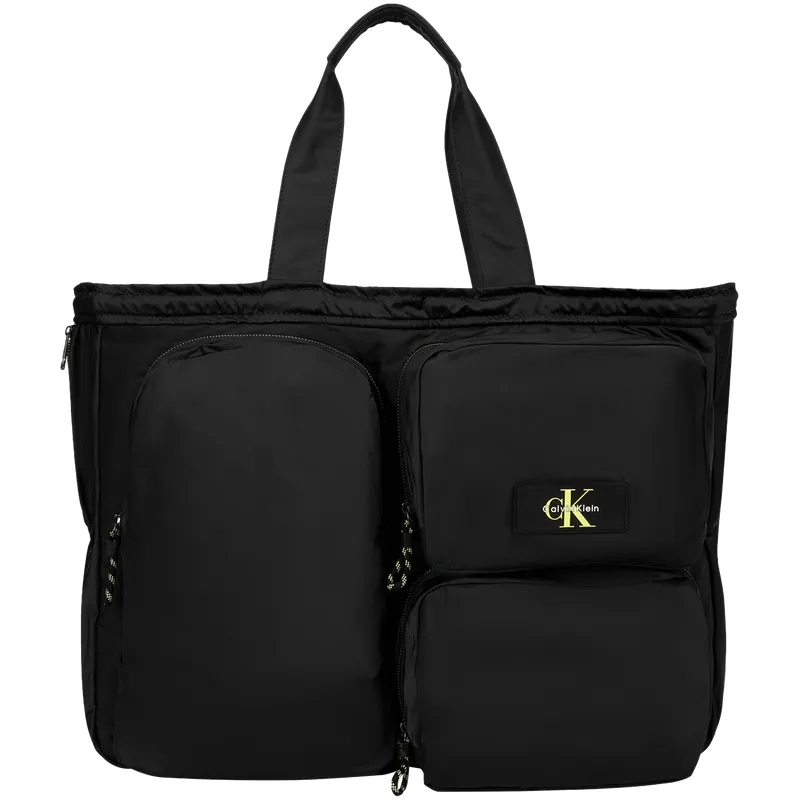 CALVIN KLEIN Fabric Handbag Large Men's Space Black