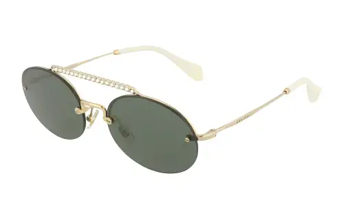 MIU MIU Aviator Sunglasses Women's Gold