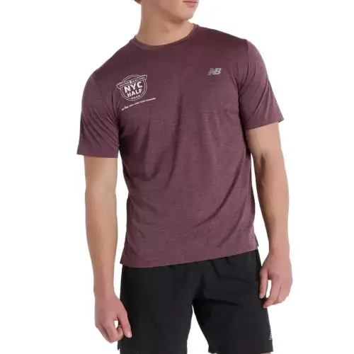New Balance United Airlines NYC T Shirt Men's Purple