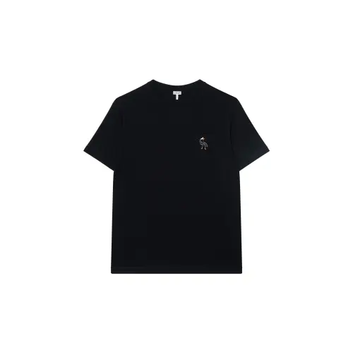LOEWE T Shirts Men's Black Crew Neck Moderate