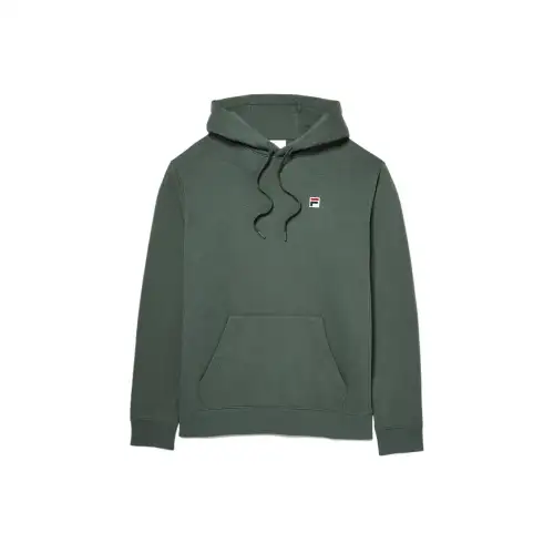 FILA Classic Pullover Hoodie Sweatshirt Men's Dark Green 300