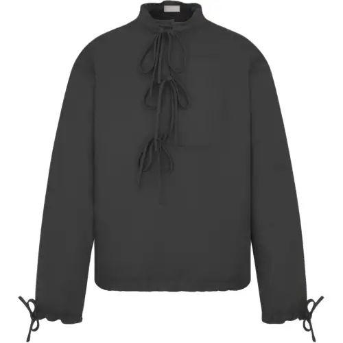 DIOR FW24 Pull over Shirt With Bows Shirt Men's Dark Gray