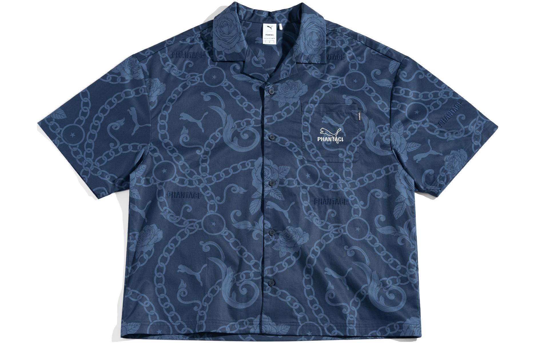 PUMA X Phantaci Collaboration Collection Shirt Unisex Tweed Blue