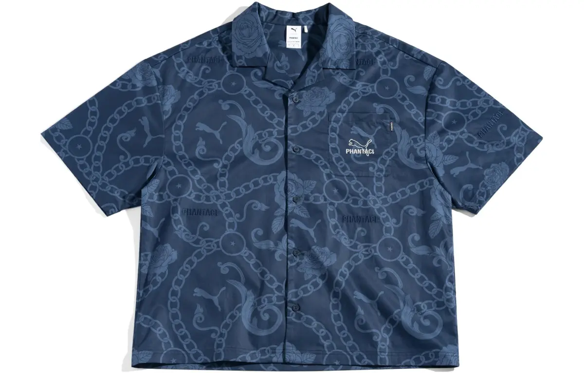 PUMA X Phantaci Collaboration Collection Shirt Unisex Tweed Blue