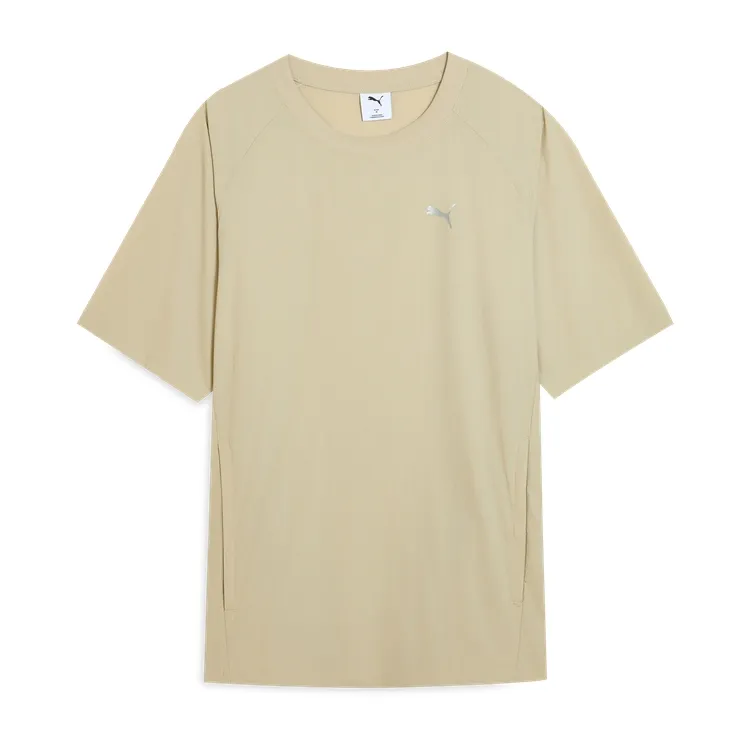 PUMA ESS ELEVATEDWOVEN T Shirt Unisex Sand Gray 68