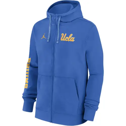 JORDAN Ucla Bruins Sideline Team Issue Men's JORDAN College Full-Zip Hoodie