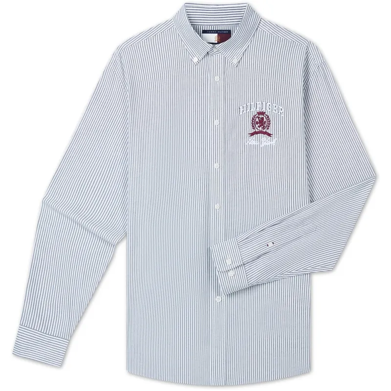 Tommy Hilfiger Shirt Men's Blue White Stripes
