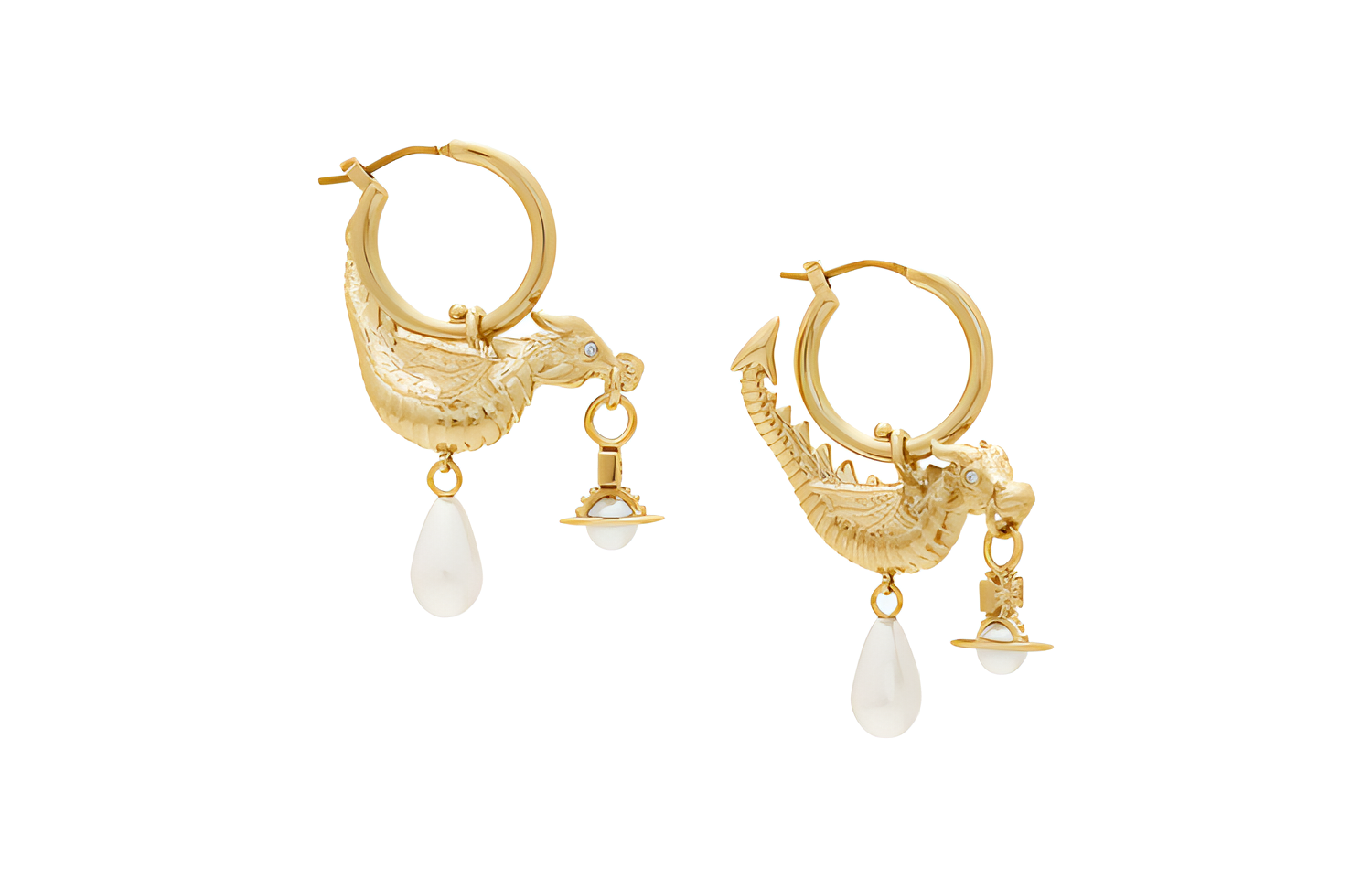 Женские earrings Vivienne Westwood с жемчугом (золотые)