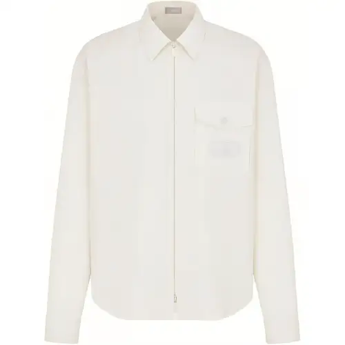 DIOR Shirts Men's White Lapel Moderate Other