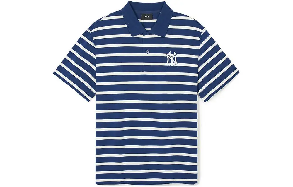 MLB Polo Shirt Unisex Light Navy Blue