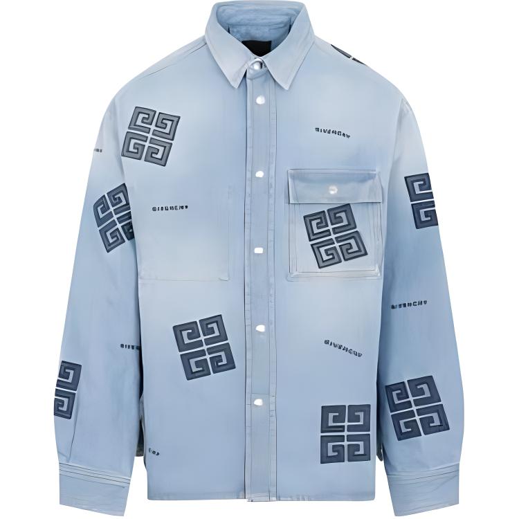 Мужская рубашка Givenchy (голубая)