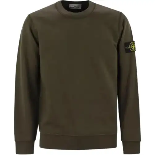 STONE ISLAND Compass Patch Crewneck Sweatshirt