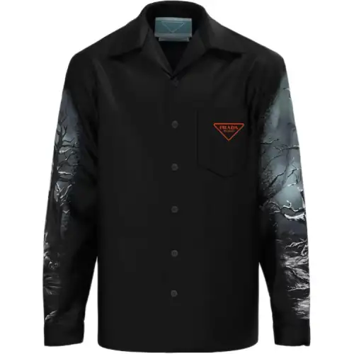 PRADA x Crypted NFT Shirt Men's Black