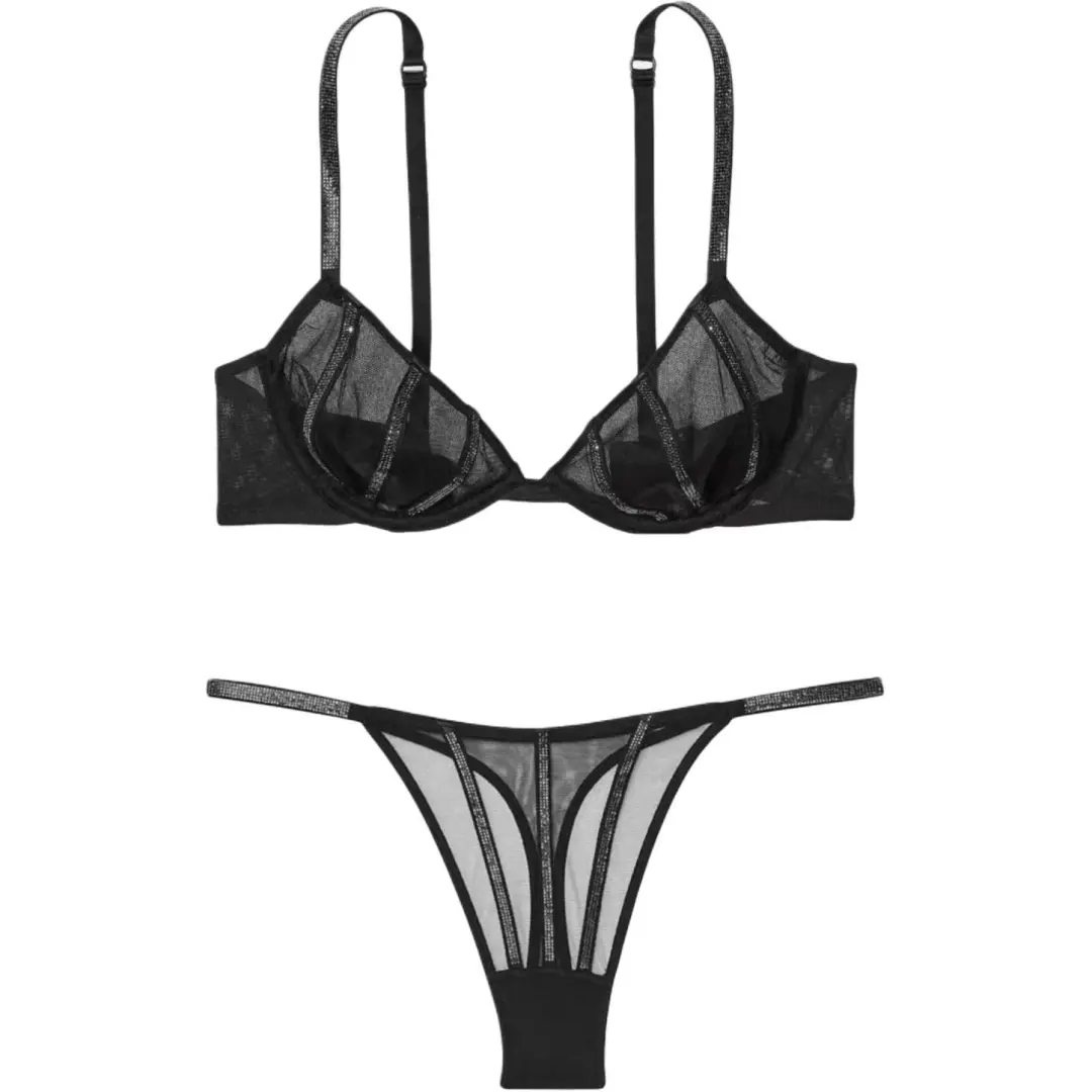 Victoria's Secret Underwear Set Women's Black