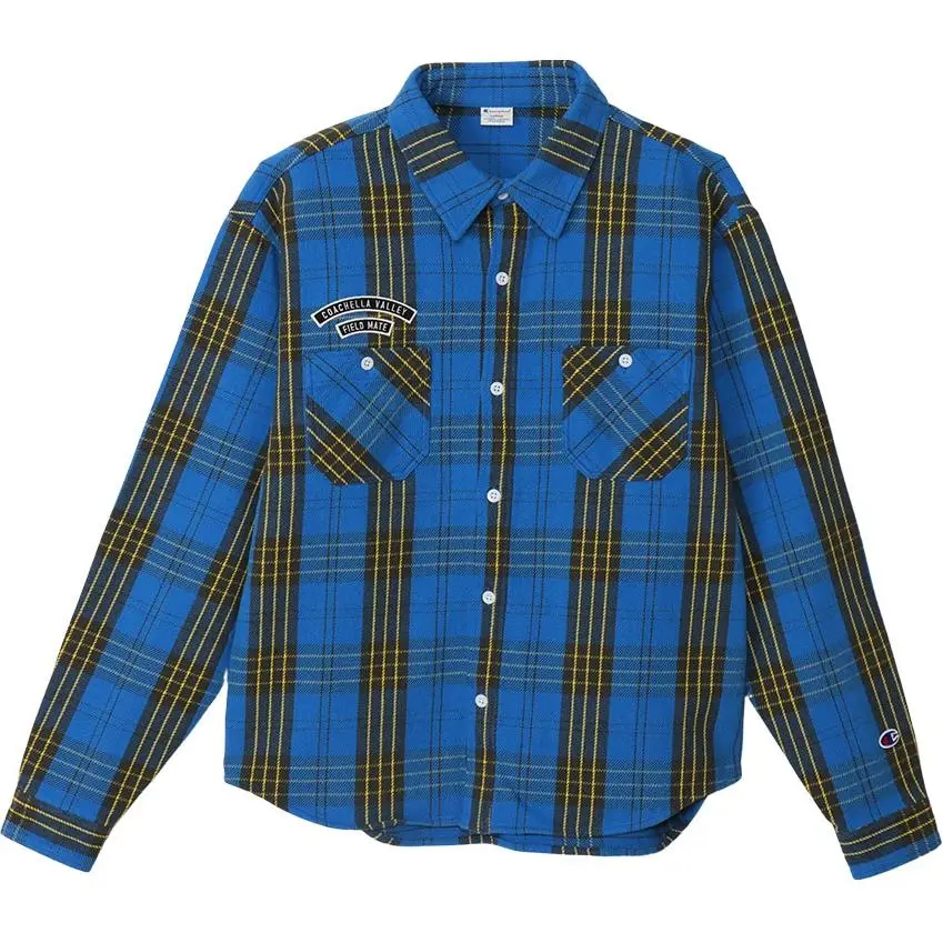 Champion Shirts Men's Blue Pointed Collar Moderate Other