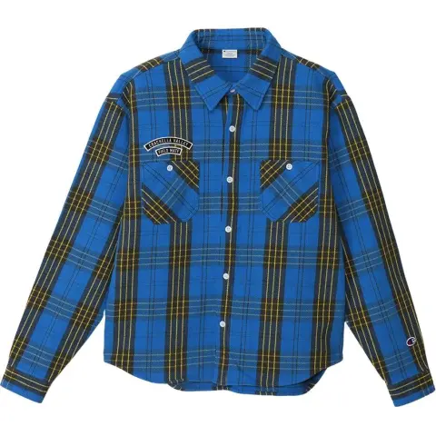 Champion Shirts Men's Blue Pointed Collar Moderate Other