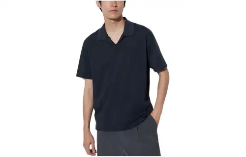 UNIQLO Polo Shirt Unisex Navy Blue