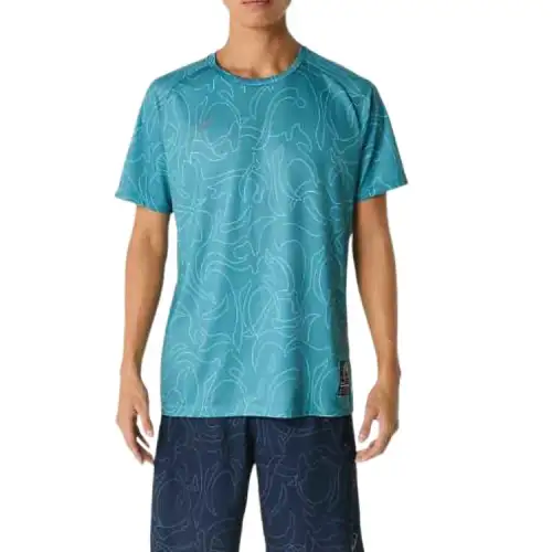 Asics T Shirt Men's Atlantis Blue