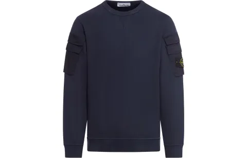 STONE ISLAND Compass Patch Crewneck Sweatshirt