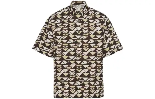 PRADA Shirts Men's Multicolor Lapel Moderate Other