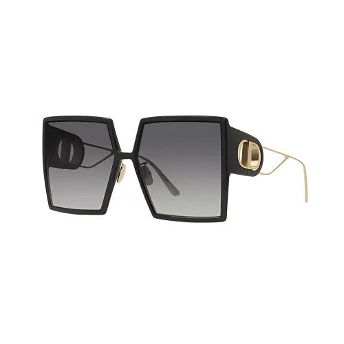 DIOR Plastic Irregular Shape Sunglasses Women's Black