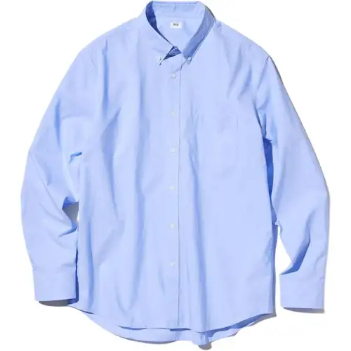 UNIQLO Shirts Unisex Lake Blue Lapel Moderate Other