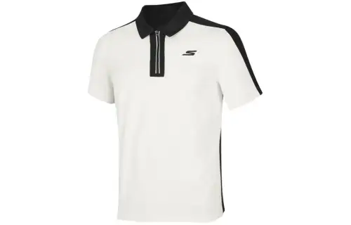 Skechers Polo Shirt Men's Marshmallow White