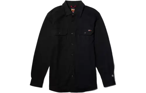 Timberland Shirts Men's Black Pointed Collar Moderate Other