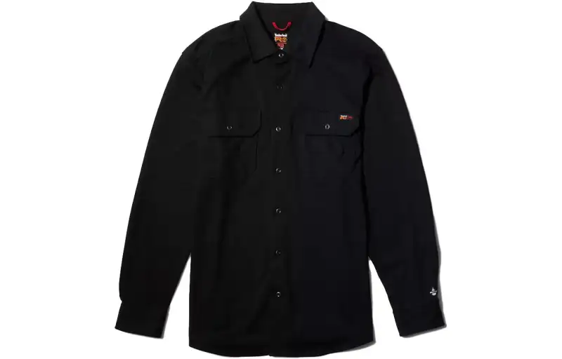 Timberland Shirts Men's Black Pointed Collar Moderate Other