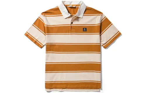 Timberland Polo Shirt Men's Wheat Yarn Dyed Woven