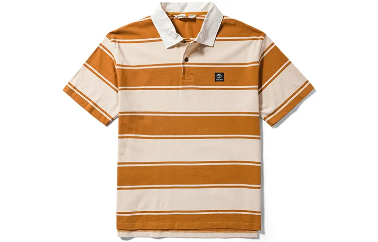 Timberland Polo Shirt Men's Wheat Yarn Dyed Woven