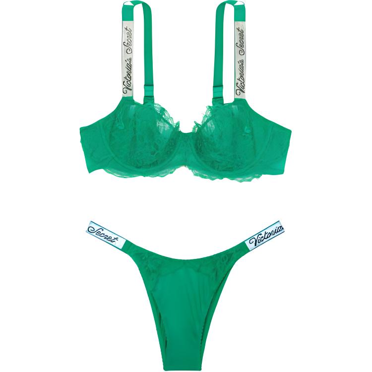 Женский комплект белья Victoria's Secret V (зеленый)