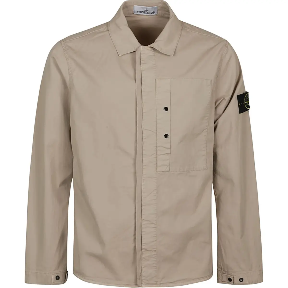 STONE ISLAND Compass Patch Long Sleeved Overshirt