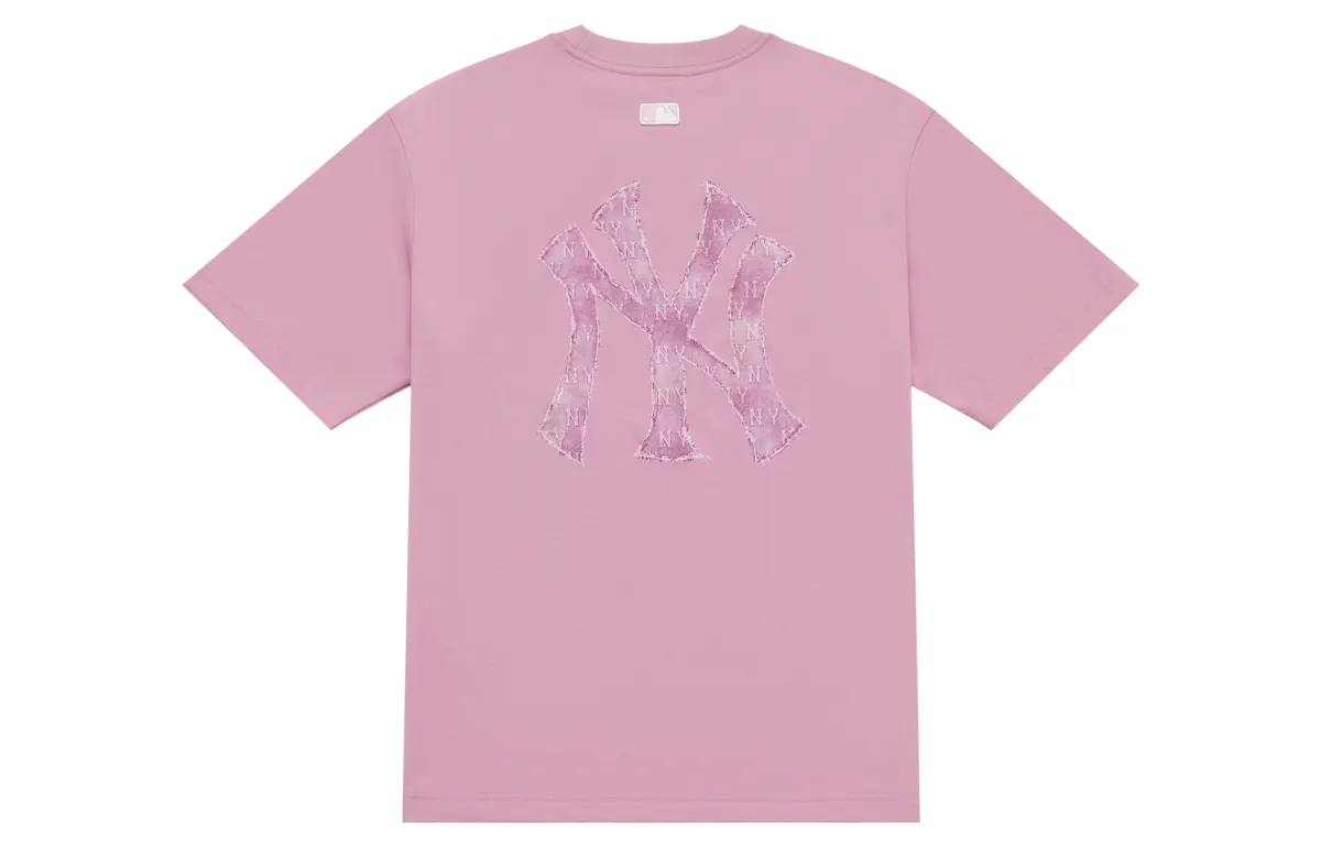 MLB MONOGRAM SS25 T Shirt Unisex Pink