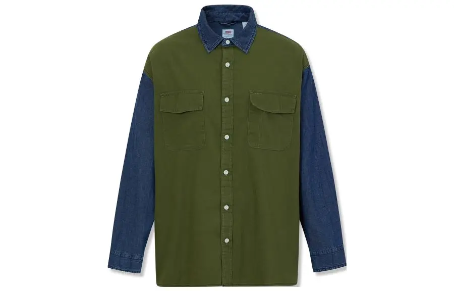 Levi's Shirts Men's Multicolor Pointed Collar Moderate Straight Fit