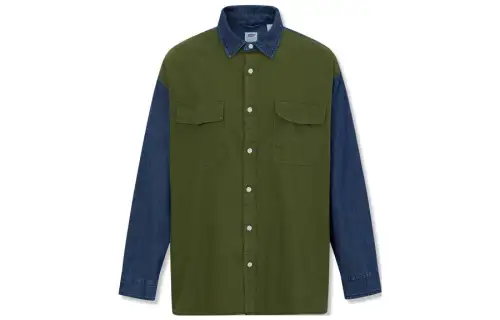 Levis Shirts Men's Multicolor Pointed Collar Moderate Denim