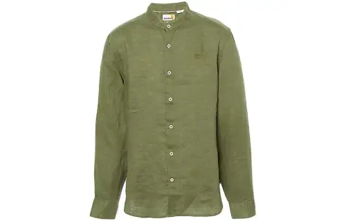 Timberland Shirts Men's Green Stand Collar Moderate Other