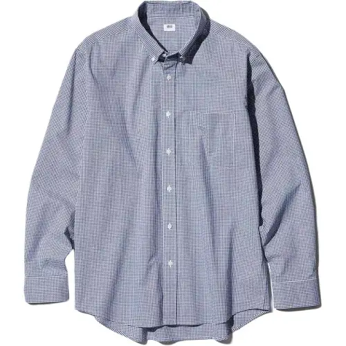 UNIQLO Shirts Men's Blue Lapel Thin Other