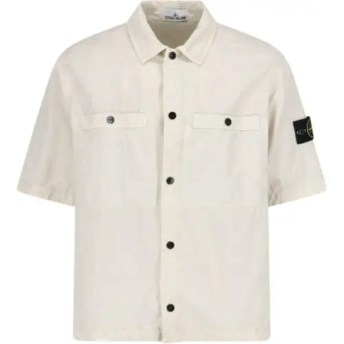 STONE ISLAND Compass Patch Short Sleeved Shirt
