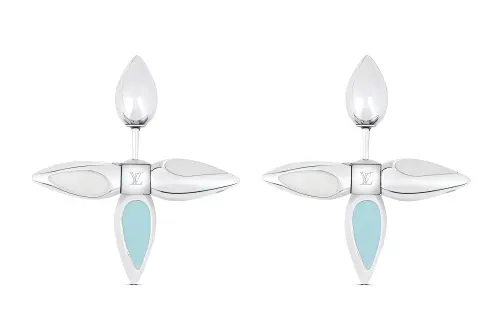 LOUIS VUITTON Earrings Women's Silver