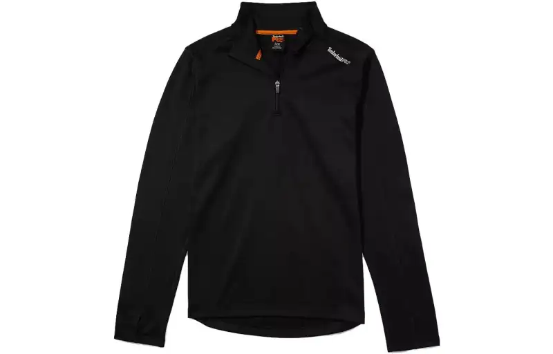 Timberland Shirts Men's Black Stand Collar Moderate Workwear