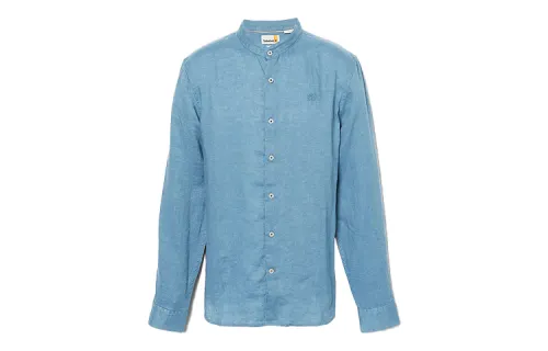 Timberland Shirts Men's Blue Stand Collar Moderate Other