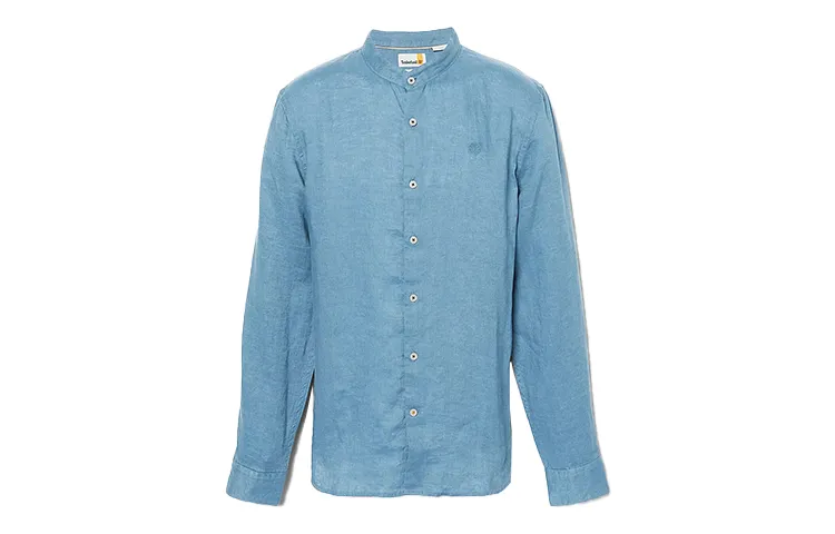 Timberland Shirts Men's Blue Stand Collar Moderate Other