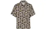 PRADA Shirts Men's Multicolor Cuban Collar Moderate Shirt
