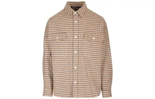 Palm Angels plaid-checked button-up shirt